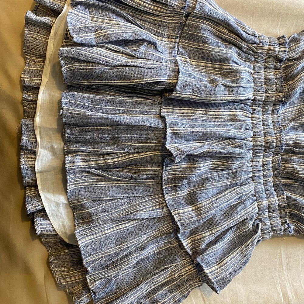 LOVESHACKFANCY STRIPED RUFFLE RACERBACK MINI DRESS - Picture 9 of 12